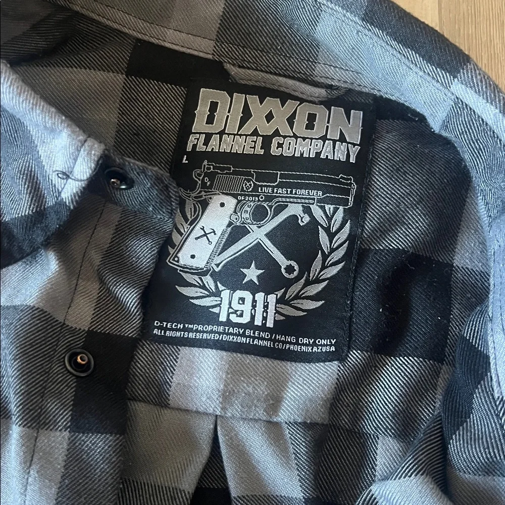 DIXXON Monochrome Plaid Flannel Shirt - Picture 3 of 4